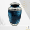 Elegant Blue Brass Urn