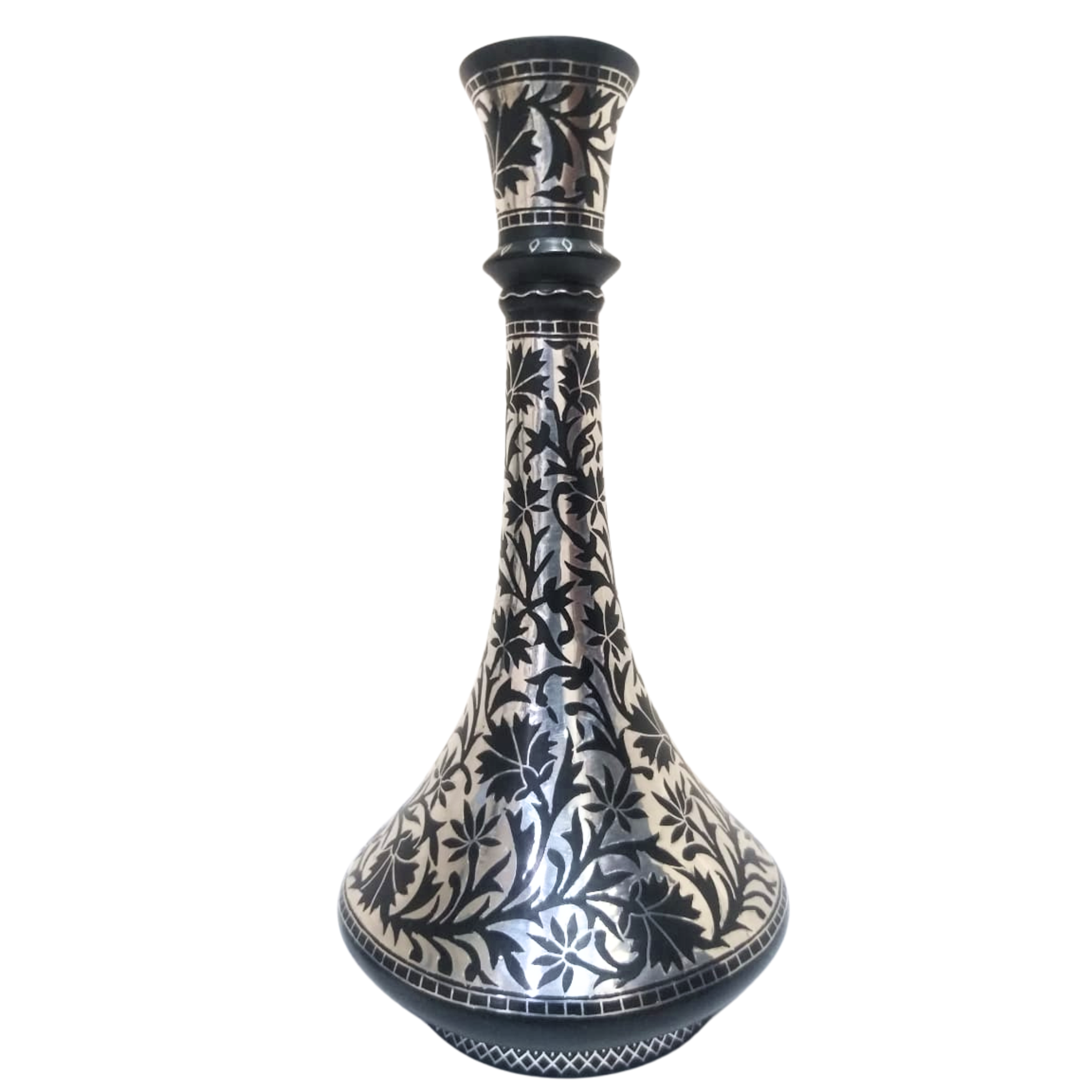 Silver Floor Vase