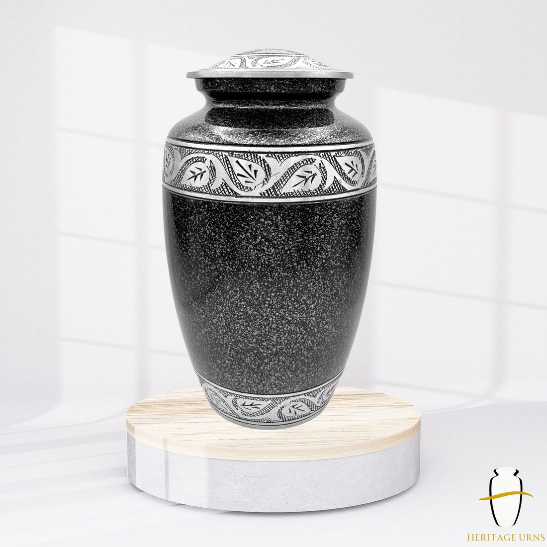 Granite Effect metal Urn for Ashes