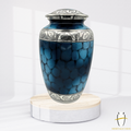 Elegant Blue Brass Urn