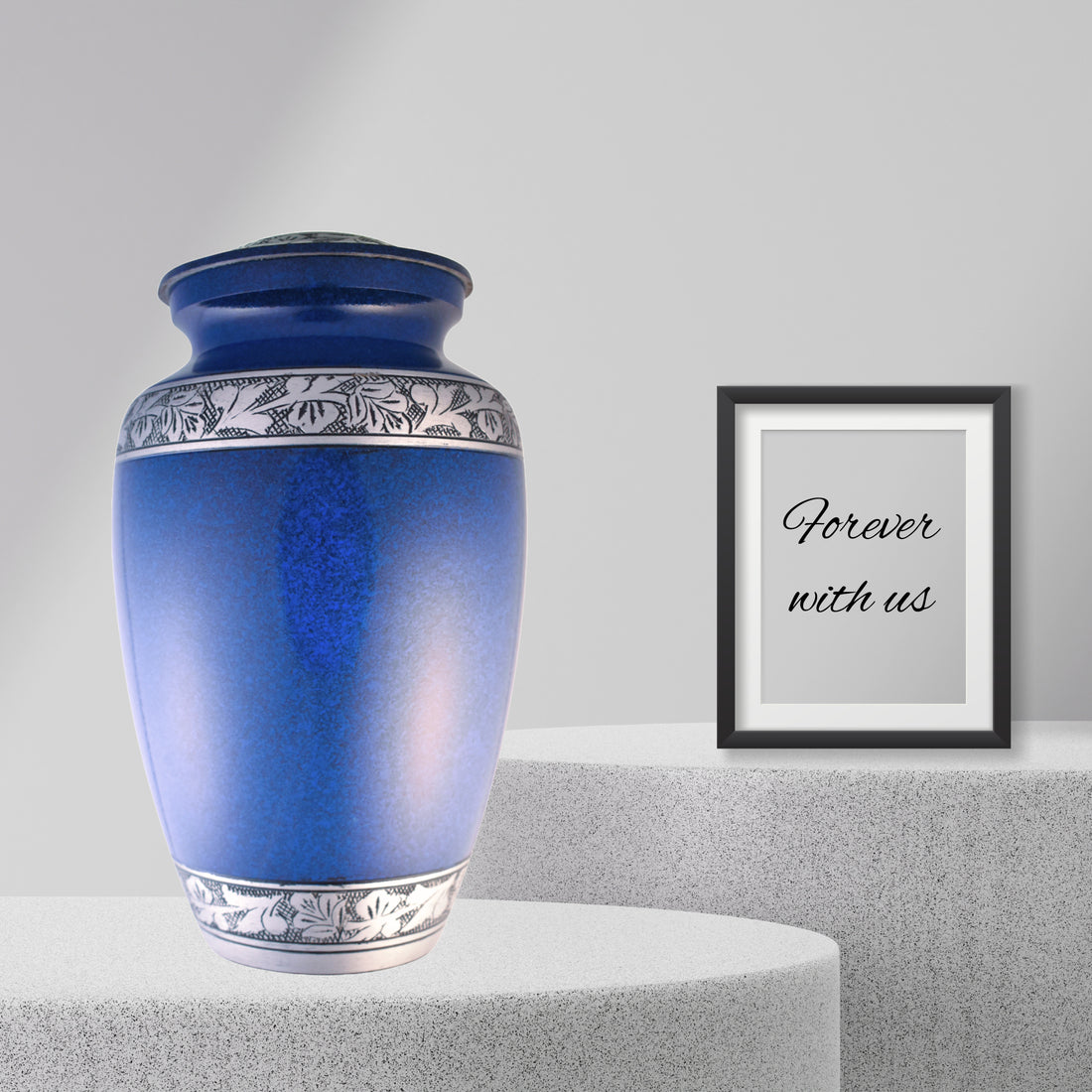 Blue Cremation Urn